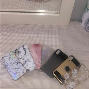 BUNDLE 7 IPHONE X CASES !!